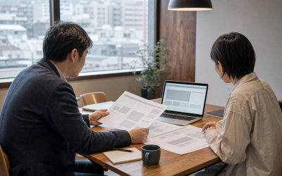 札幌の中小企業がホームページ制作会社を比較する打ち合わせ風景